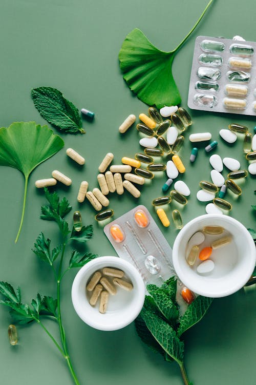 Free Flat Lay Photo of Alternative Medicines Stock Photo